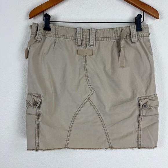 Y2K Era Polo Ralph Lauren Cargo Mini Skirt Size 6 - Picture 2 of 6